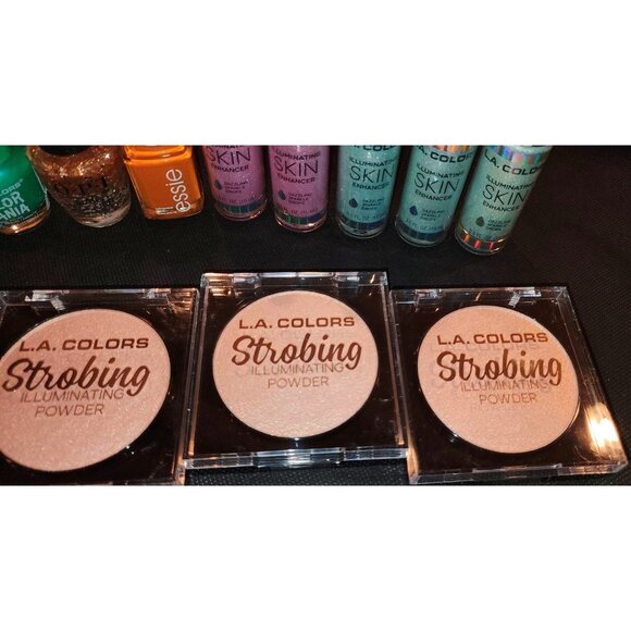 Lot L.A. Colors Strobing Illuminating Powder Skin Enhancer Set New - Picture 5 of 7
